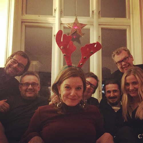 Julebord i agenturet til Linda Børnes