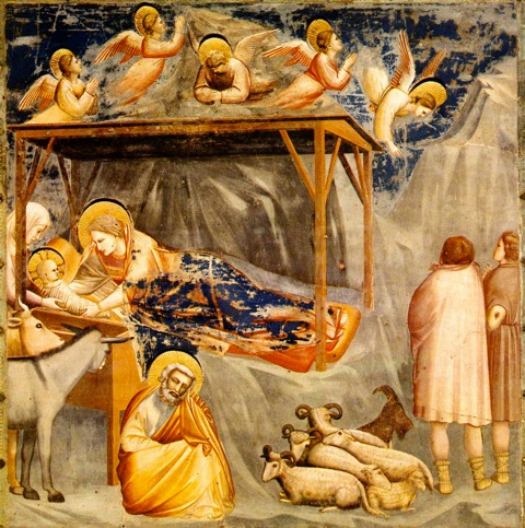 Giotto, "Natività". Freske. Padova, Cappella degli Scrovegni.